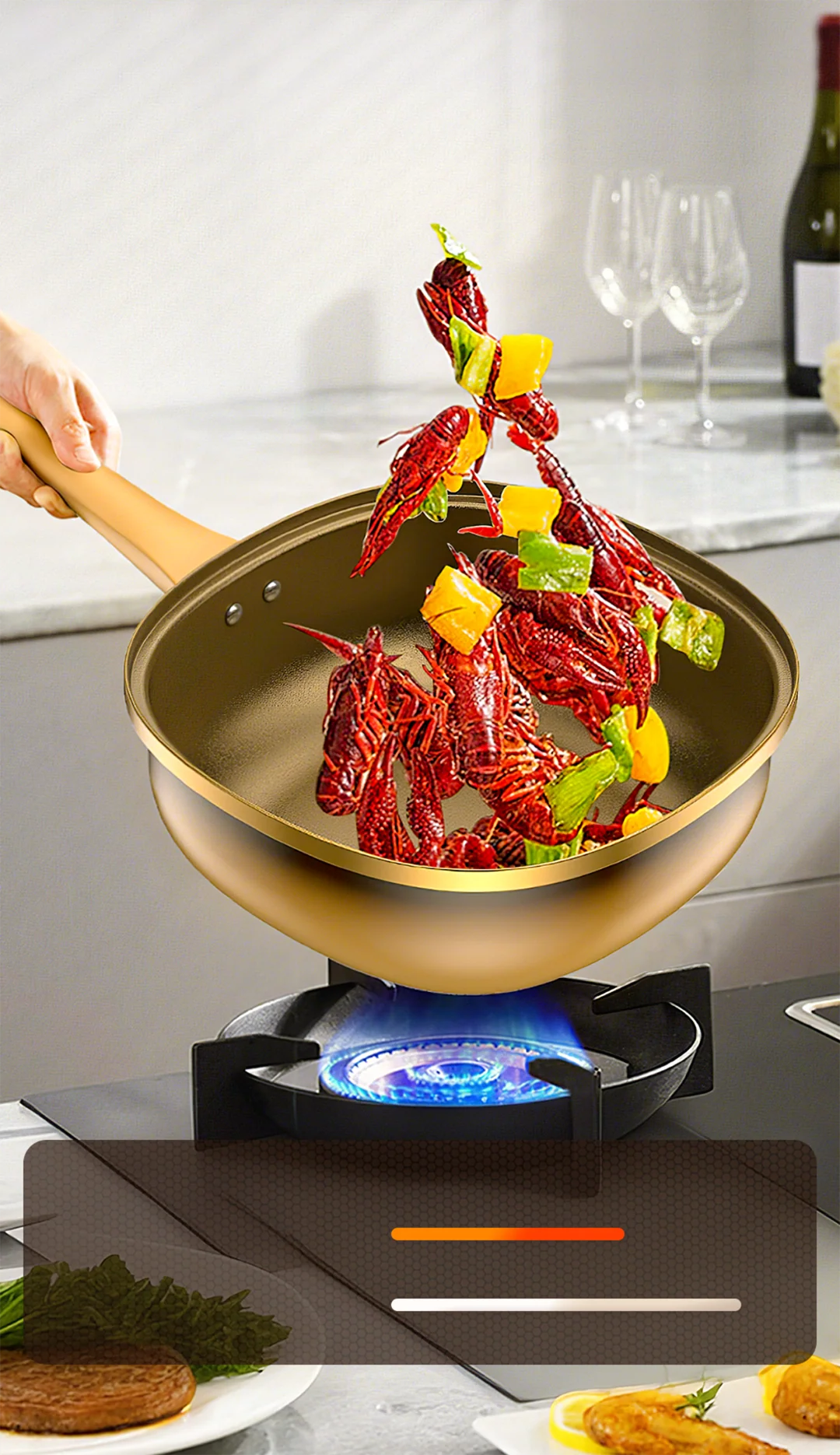 TitanChef Nova™ – Poêle Premium en Alliage de Titane 30 cm avec Couvercle