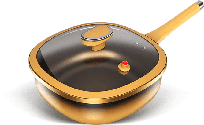 TitanChef Nova™ – Poêle Premium en Alliage de Titane 30 cm avec Couvercle