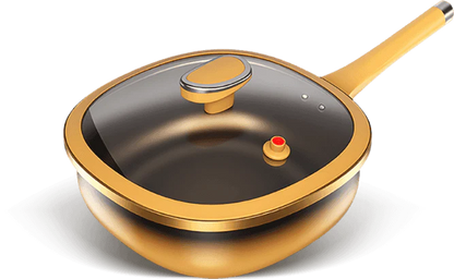 TitanChef Nova™ – Poêle Premium en Alliage de Titane 30 cm avec Couvercle