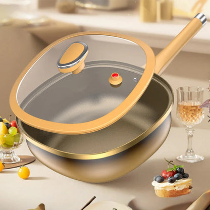 TitanChef Nova™ – Poêle Premium en Alliage de Titane 30 cm avec Couvercle